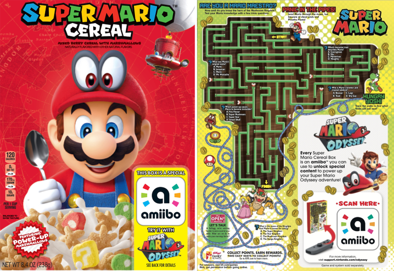Illustration for article titled There’s An Amiibo On Every Box Of Super Mario Cereal